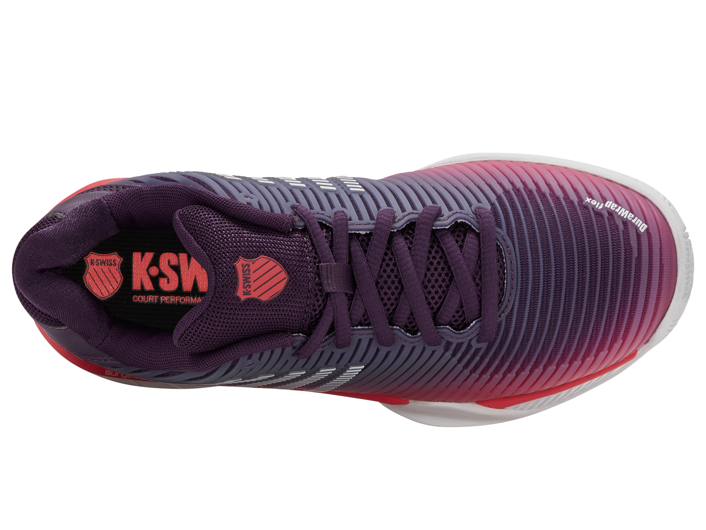 86613-593-M | HYPERCOURT EXPRESS 2 | PURPLE PLUMERIA/WHITE/HOT CORAL