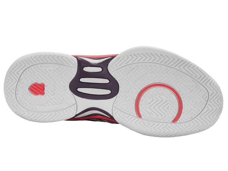 86613-593-M | HYPERCOURT EXPRESS 2 | PURPLE PLUMERIA/WHITE/HOT CORAL