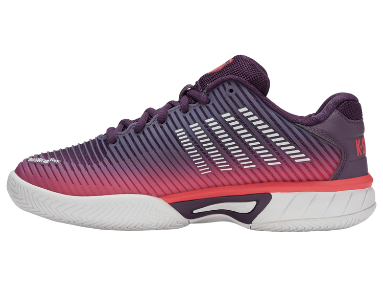 86613-593-M | HYPERCOURT EXPRESS 2 | PURPLE PLUMERIA/WHITE/HOT CORAL