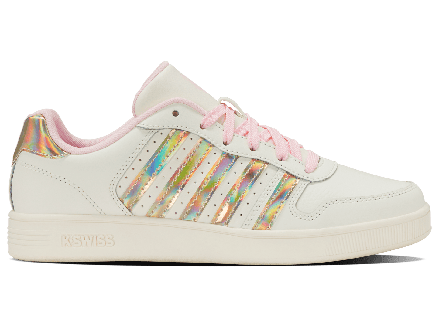 86931 - 176 - M | COURT PALISADES | SNOW WHITE/PINK A BOO/IRIDESCENT - K - Swiss US - FOOTWEAR