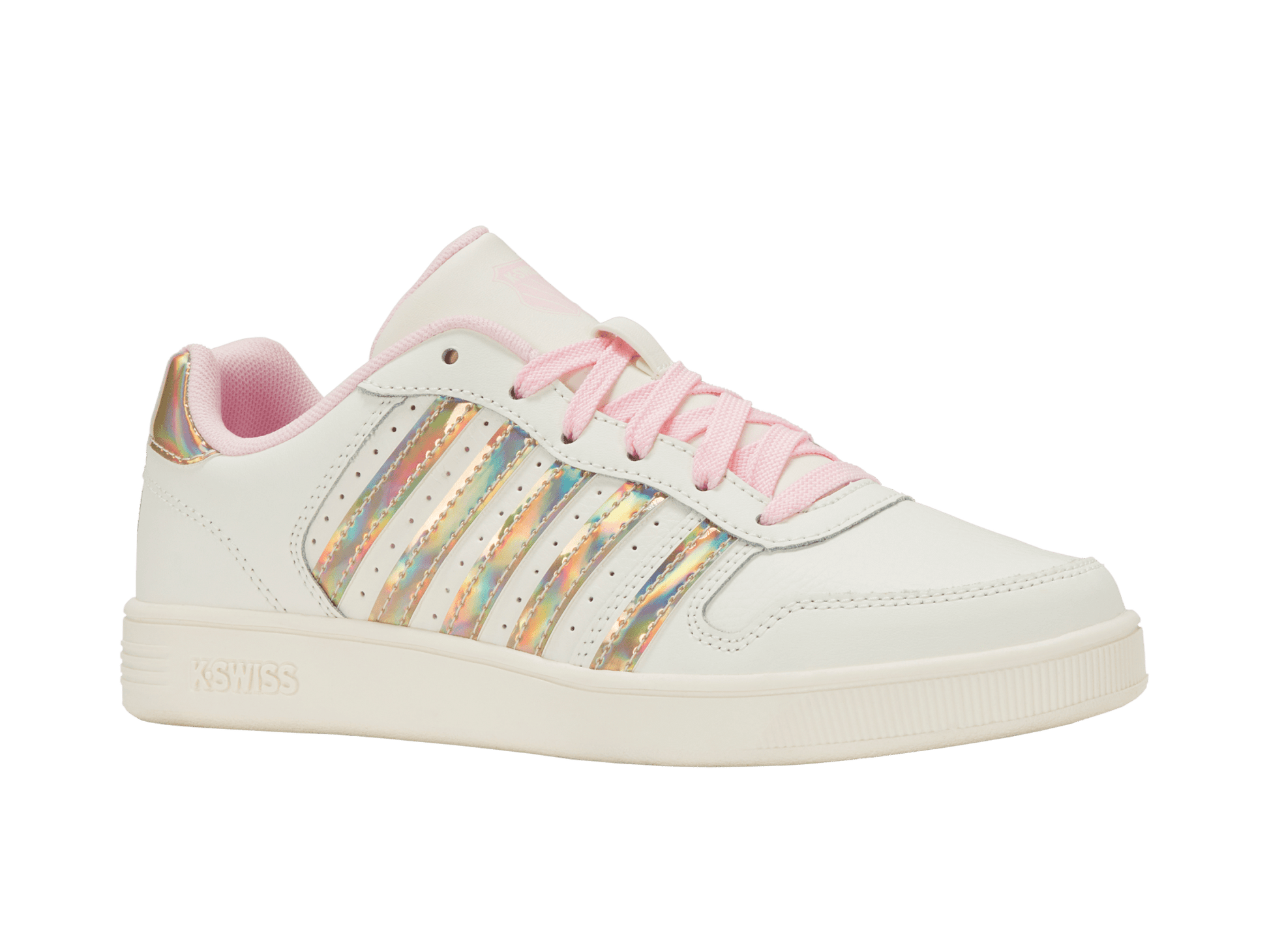 86931 - 176 - M | COURT PALISADES | SNOW WHITE/PINK A BOO/IRIDESCENT - K - Swiss US - FOOTWEAR