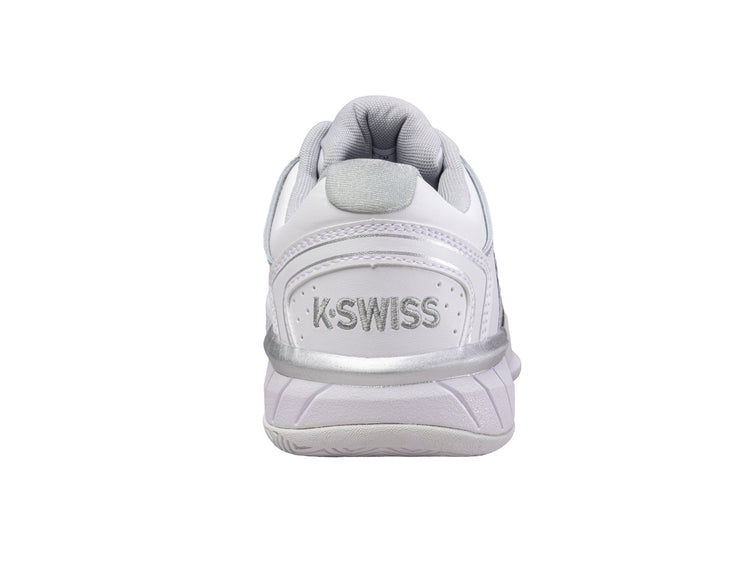 93379-107-M | WOMENS HYPERCOURT EXPRESS LEATHER | WHITE/SILVER/GLACIER GRAY