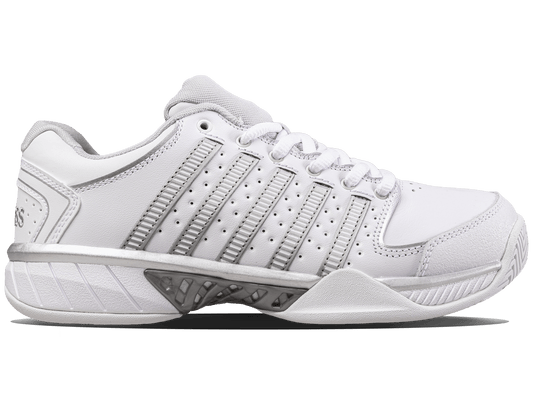 93379 - 107 - M | WOMENS HYPERCOURT EXPRESS LEATHER | WHITE/SILVER/GLACIER GRAY - K - Swiss US - FOOTWEAR