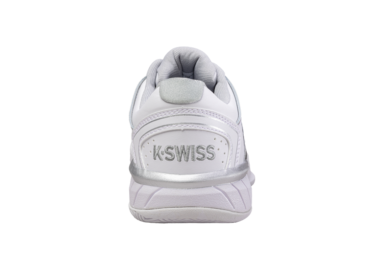 93379-107-M | WOMENS HYPERCOURT EXPRESS LEATHER | WHITE/SILVER/GLACIER GRAY