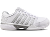 93379-107-M | WOMENS HYPERCOURT EXPRESS LEATHER | WHITE/SILVER/GLACIER GRAY
