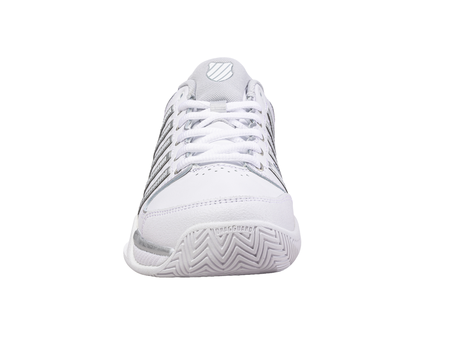 93379-107-M | WOMENS HYPERCOURT EXPRESS LEATHER | WHITE/SILVER/GLACIER GRAY