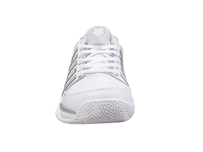 93379-107-M | WOMENS HYPERCOURT EXPRESS LEATHER | WHITE/SILVER/GLACIER GRAY