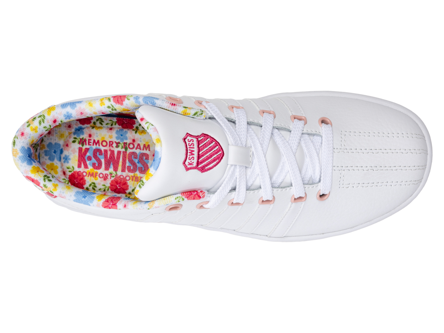 93629-138-M | COURT PRO II CMF SP | WHITE/RASPBERRY SORBET