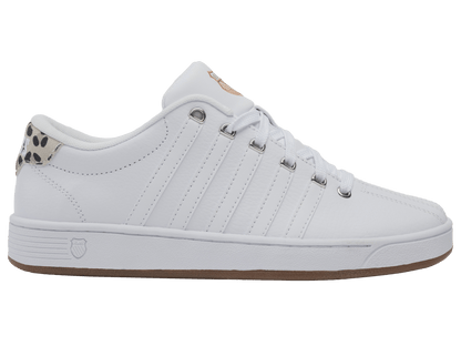 93629 - 139 - M | COURT PRO II CMF SP | WHITE/LITE GUM/LEOPARD - K - Swiss US - FOOTWEAR