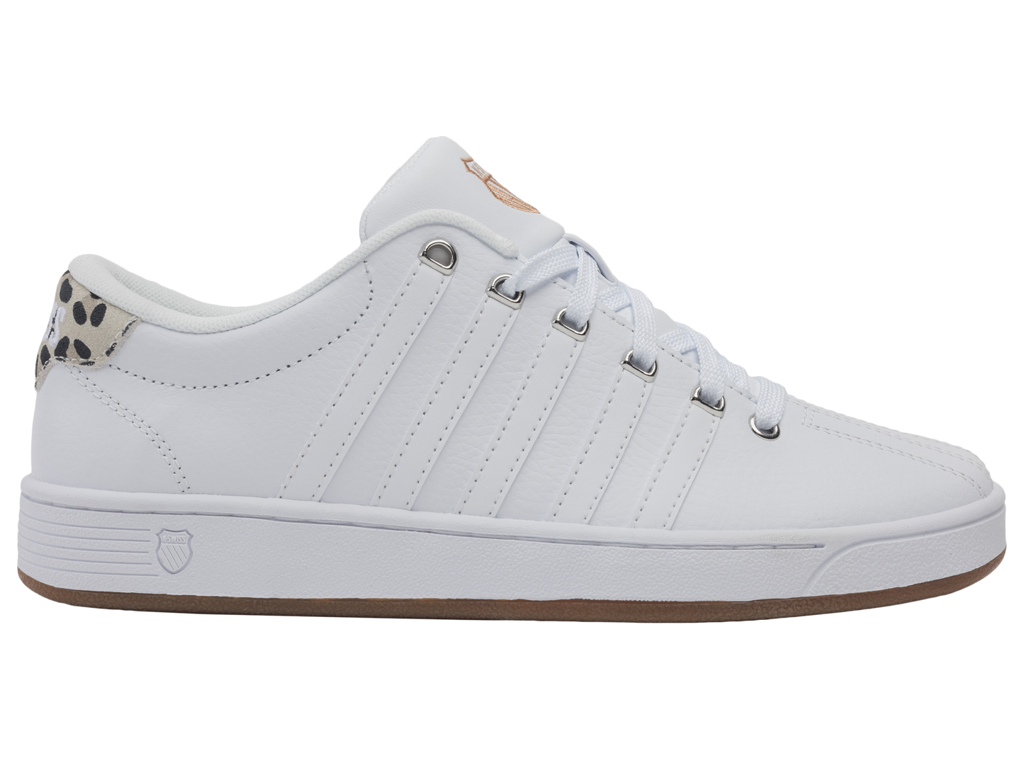 93629-139-M | COURT PRO II CMF SP | WHITE/LITE GUM/LEOPARD