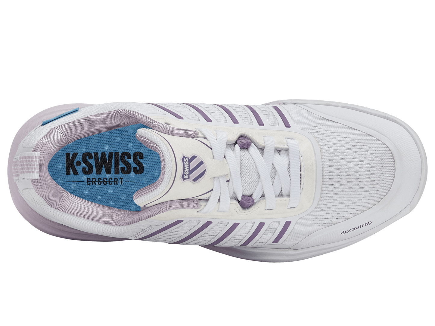 94405 - 143 - M | ULTRA COURT | WHITE/ORCHID HUSH/PURPLE HAZE - K - Swiss US - FOOTWEAR