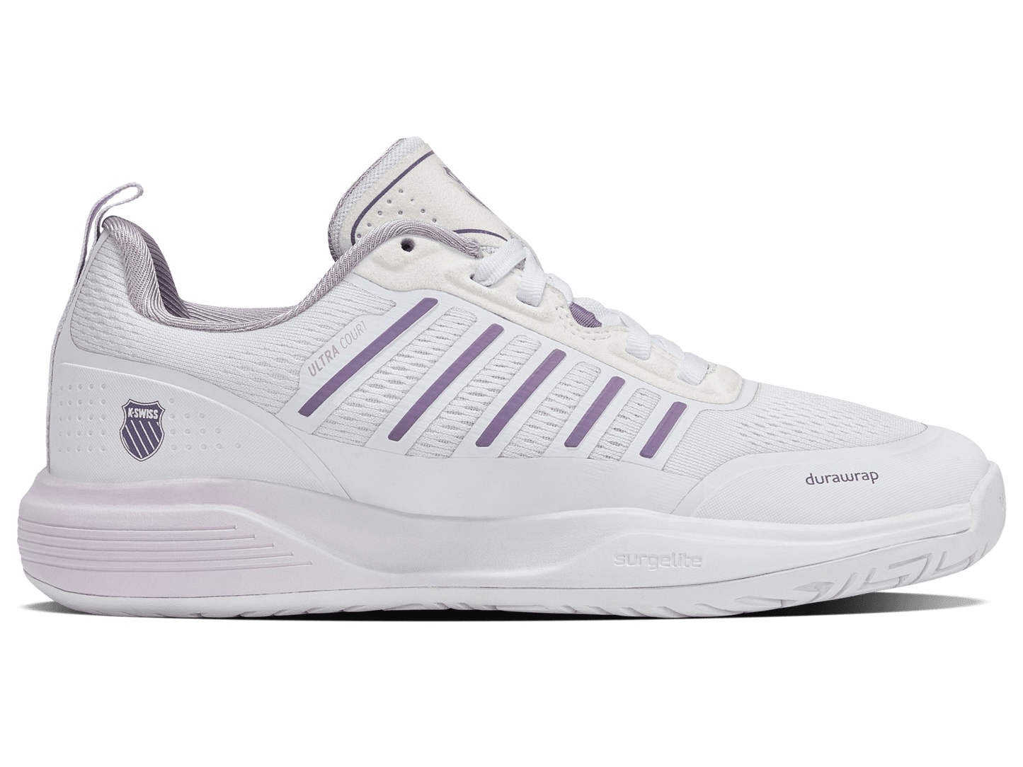94405 - 143 - M | ULTRA COURT | WHITE/ORCHID HUSH/PURPLE HAZE - K - Swiss US - FOOTWEAR