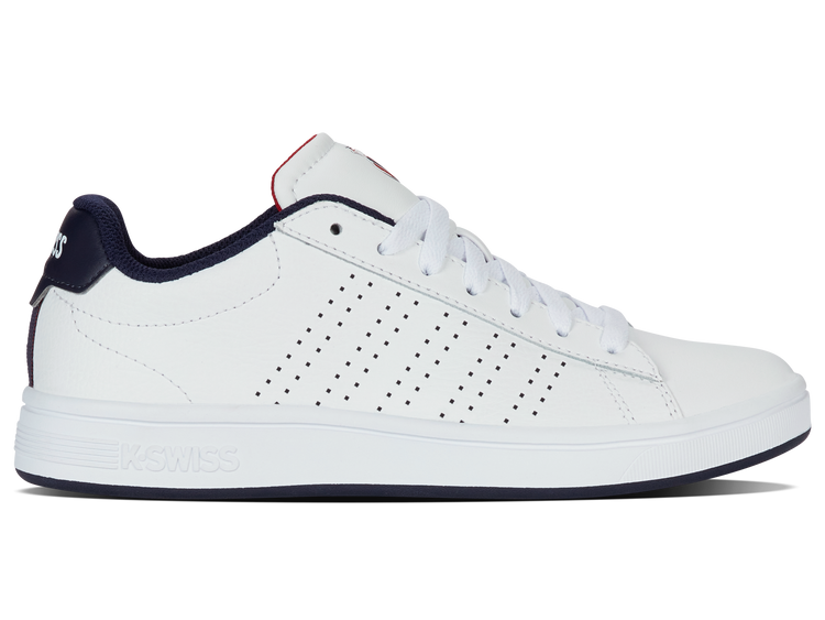94411-130-M | COURT BASE II | WHITE/NAVY/RED