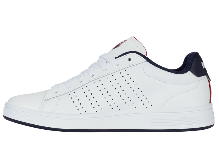94411-130-M | COURT BASE II | WHITE/NAVY/RED
