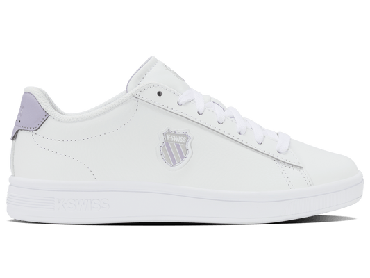 94412 - 155 - M | COURT SHIELD II | WHITE/OYSTER MUSHROOM/LILAC - K - Swiss US - FOOTWEAR