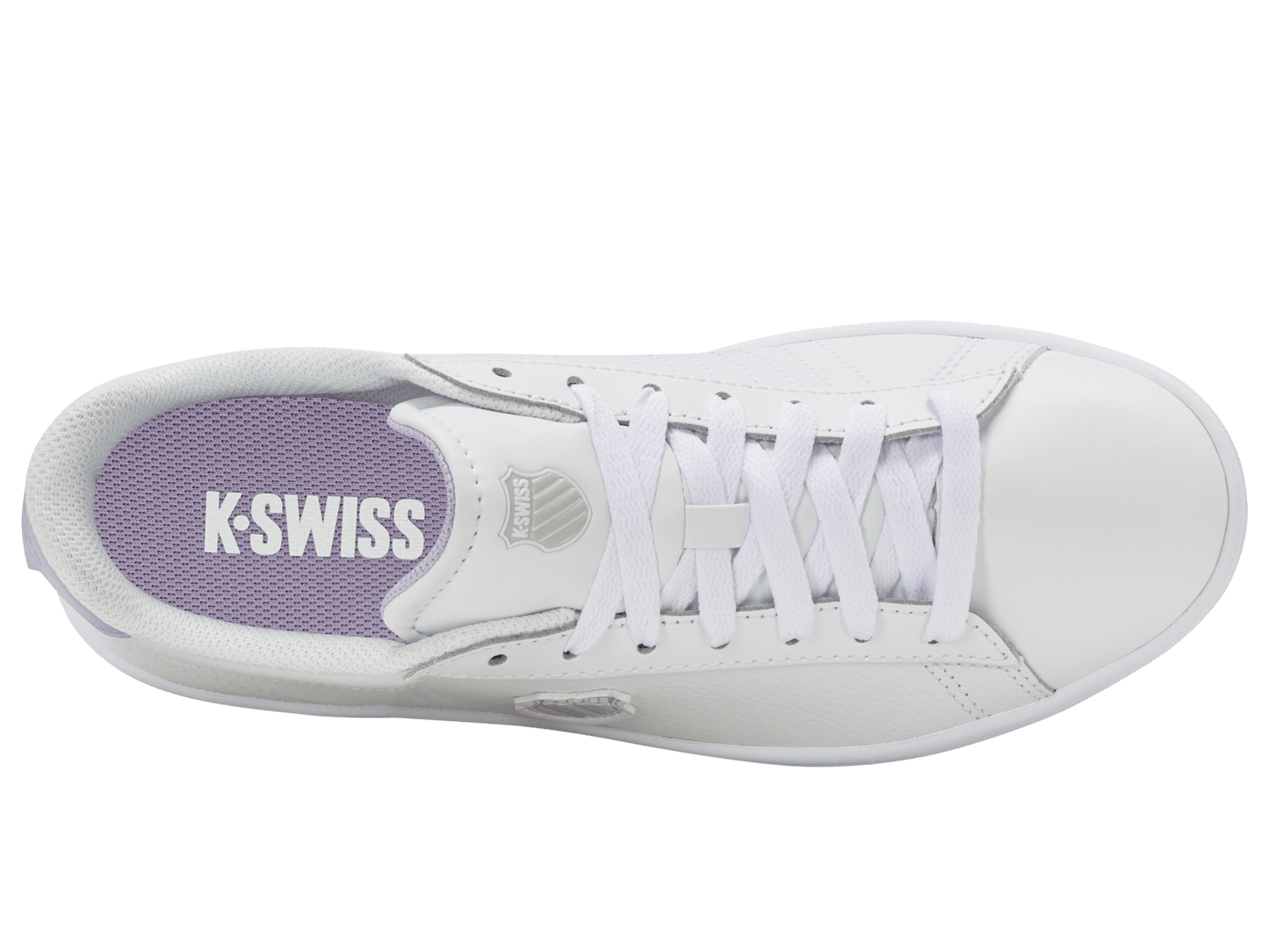 94412 - 155 - M | COURT SHIELD II | WHITE/OYSTER MUSHROOM/LILAC - K - Swiss US - FOOTWEAR