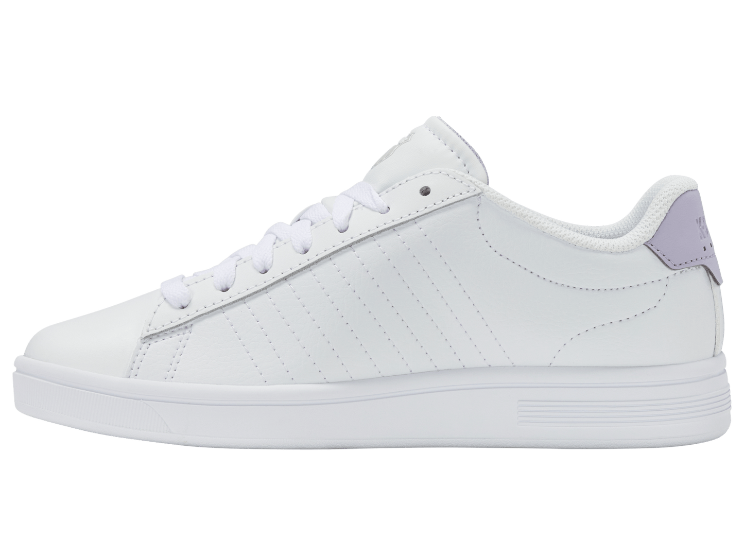 94412 - 155 - M | COURT SHIELD II | WHITE/OYSTER MUSHROOM/LILAC - K - Swiss US - FOOTWEAR