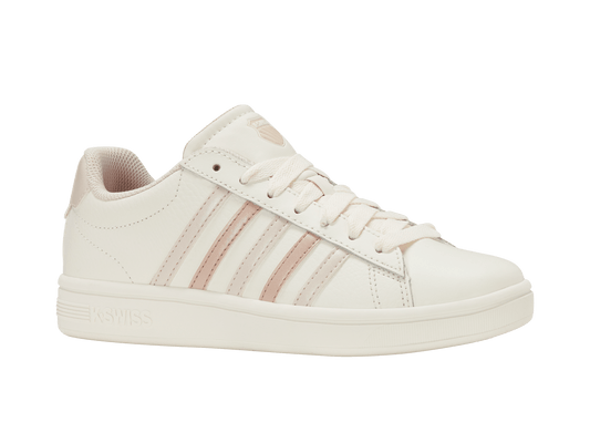 94413 - 150 - M | COURT TIEBREAK II | SNOW WHITE/CRYSTAL GRAY/ROSE DUST - K - Swiss US - FOOTWEAR