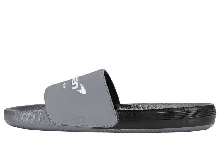 94422-090-M | SLIDE SANDAL X MCLAREN F1 TEAM | ANTHRACITE/BLACK/PAPAYA