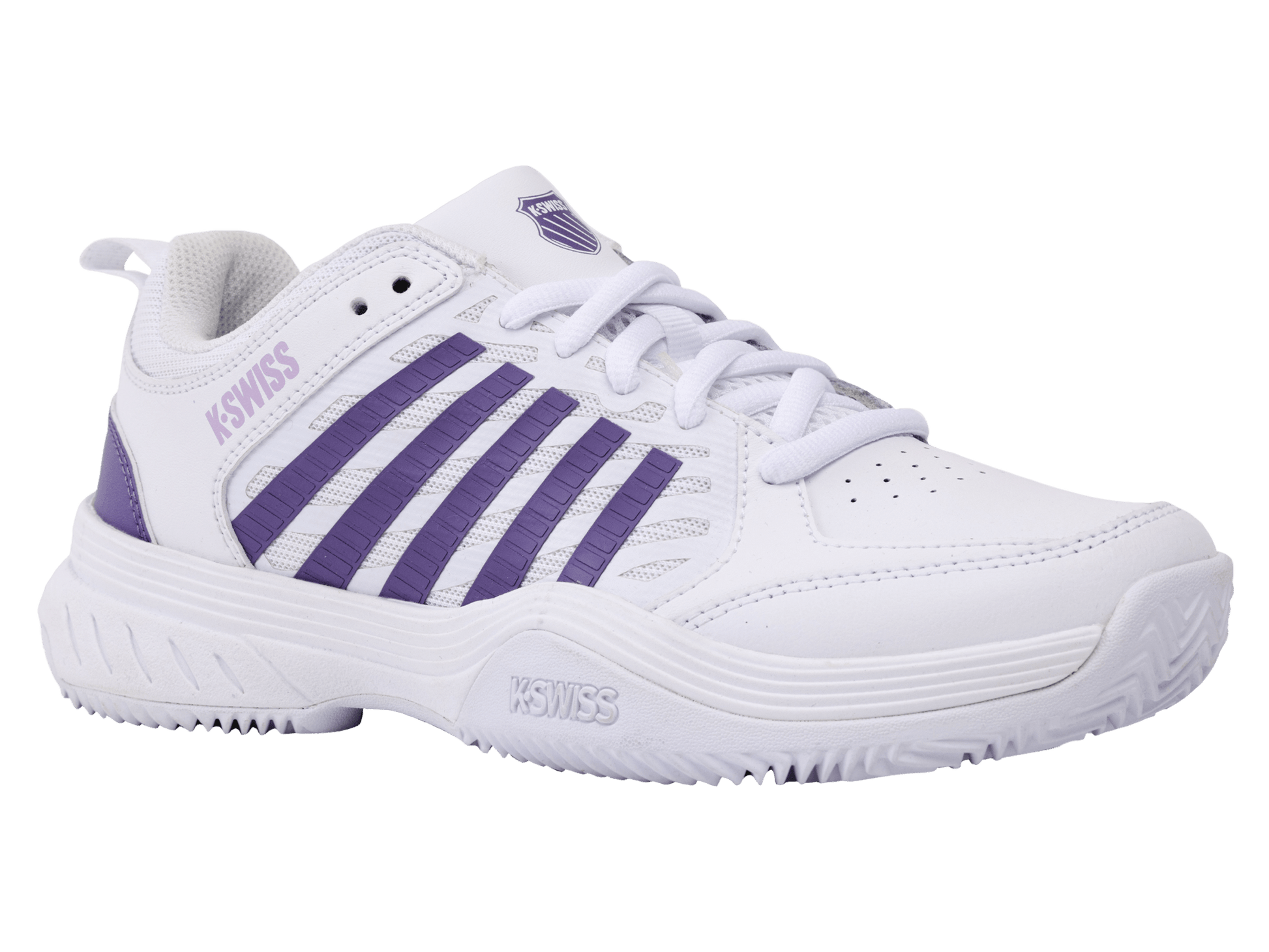 94428 - 151 - M | COURT EXPRESS 2 | WHITE/PURPLE HAZE/NEON LAVENDER - K - Swiss US - FOOTWEAR