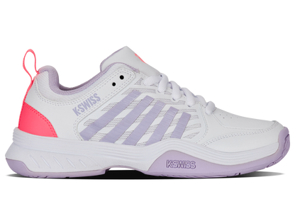 94428-182-M | COURT EXPRESS 2 | WHITE/ORCHID PETAL/NEON BLAZE