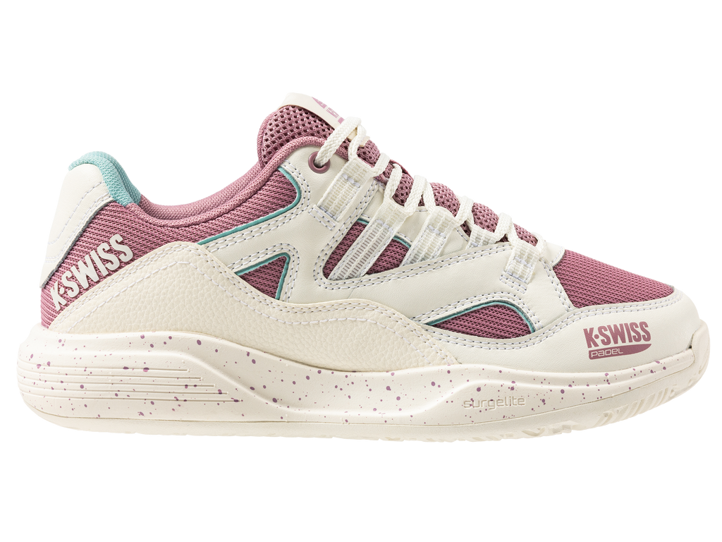 94435-966-M | TURA TEAM PADEL | SNOW WHITE/LILAS/PASTEL TURQUOISE