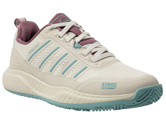 94436 - 970 - M | ULTRA COURT PADEL | WHITE/LILAS/PASTEL TURQUOISE - K - Swiss US - FOOTWEAR