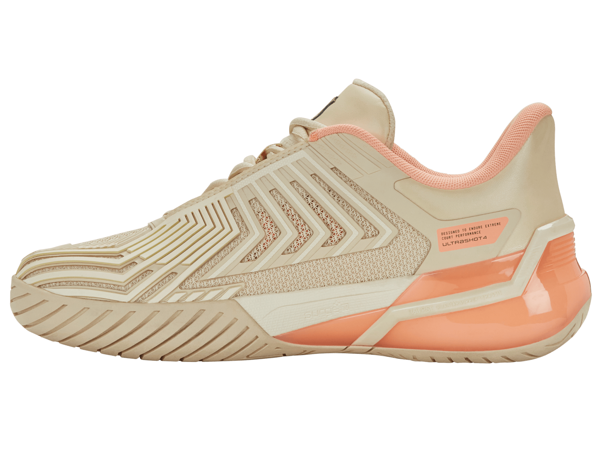 94437 - 076 - M | ULTRASHOT 4 | WHITECAP GRAY/PEACH PARFAIT/EGRET - K - Swiss US - FOOTWEAR