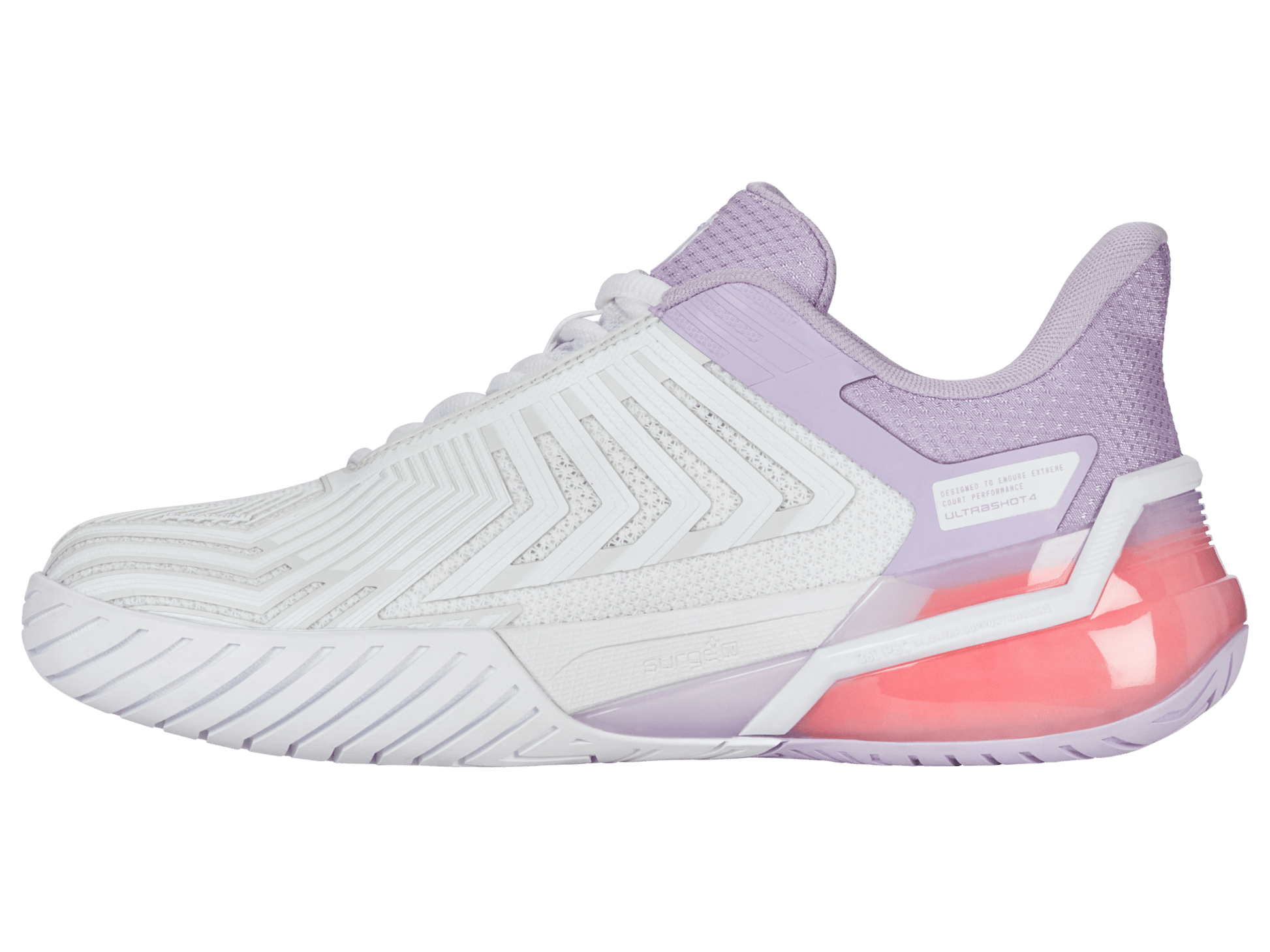 94437 - 182 - M | ULTRASHOT 4 | WHITE/ORCHID PETAL/NEON BLAZE - K - Swiss US - FOOTWEAR