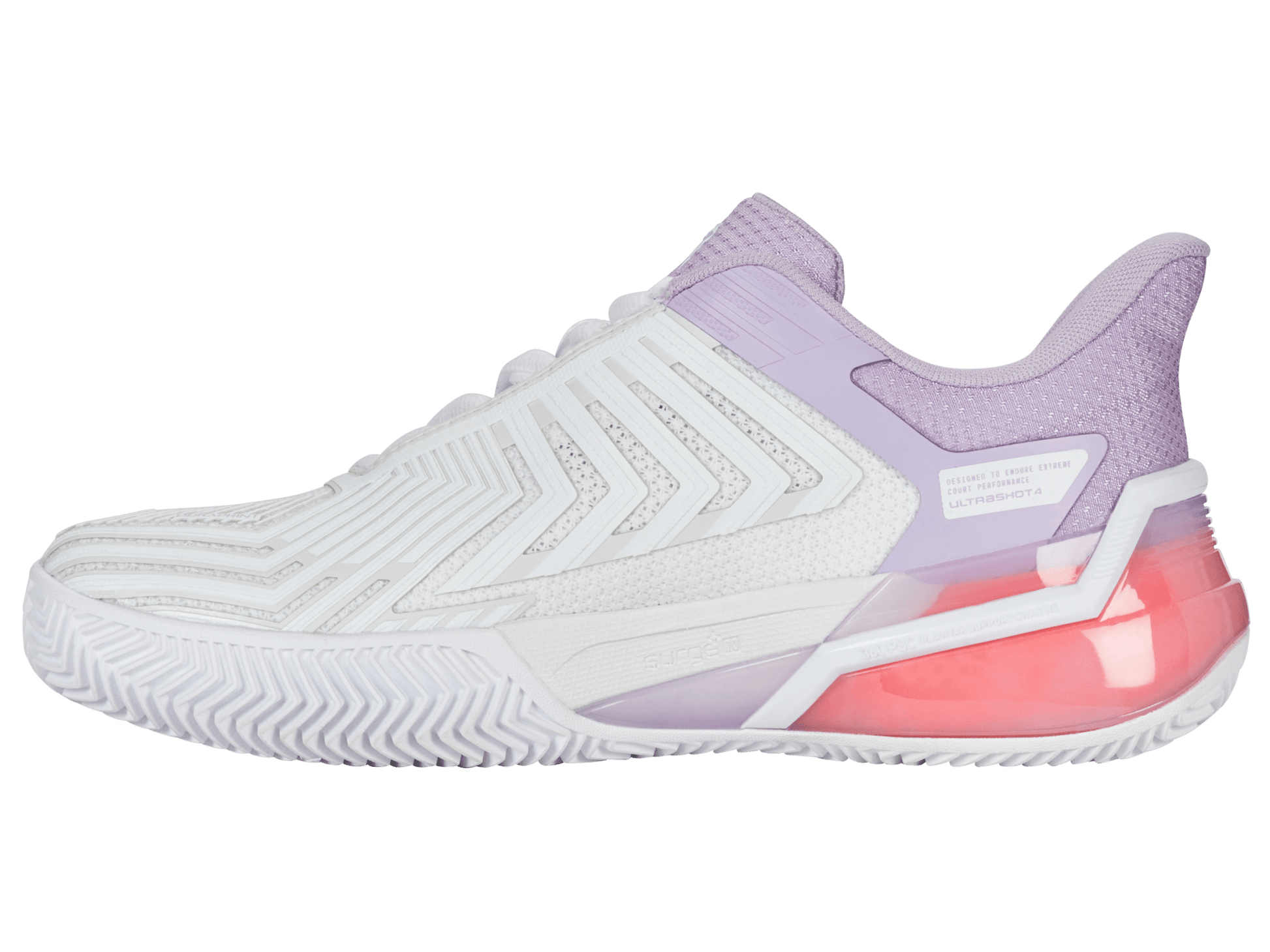 94438 - 182 - M | ULTRASHOT 4 CLAY | WHITE/ORCHID PETAL/NEON BLAZE - K - Swiss US - FOOTWEAR