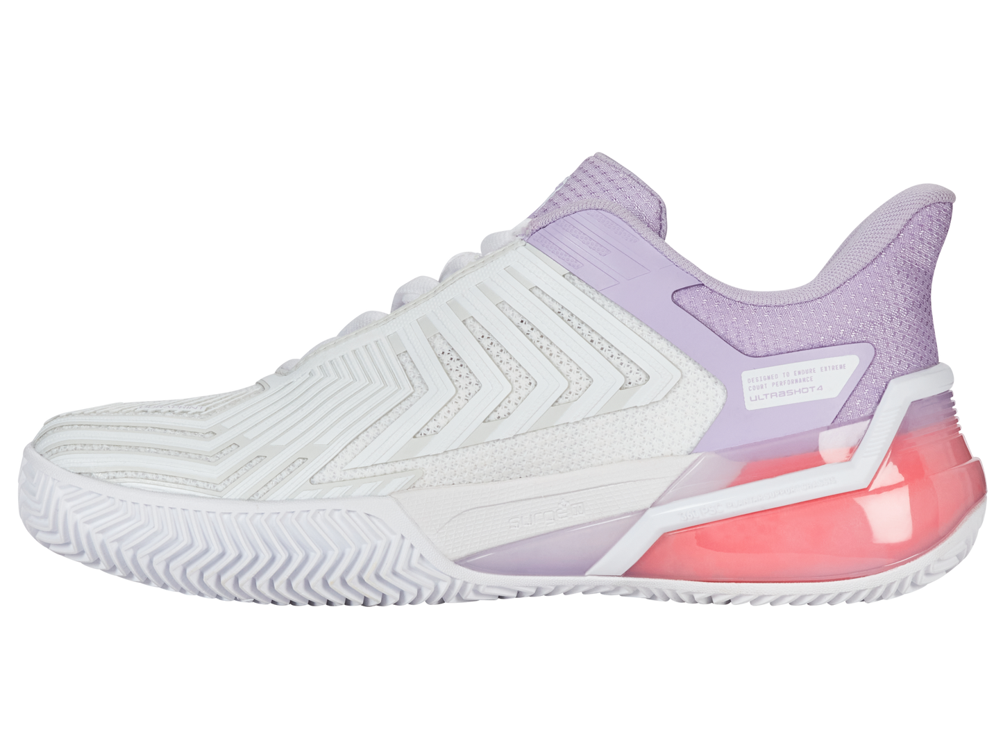 94438-182-M | ULTRASHOT 4 CLAY | WHITE/ORCHID PETAL/NEON BLAZE