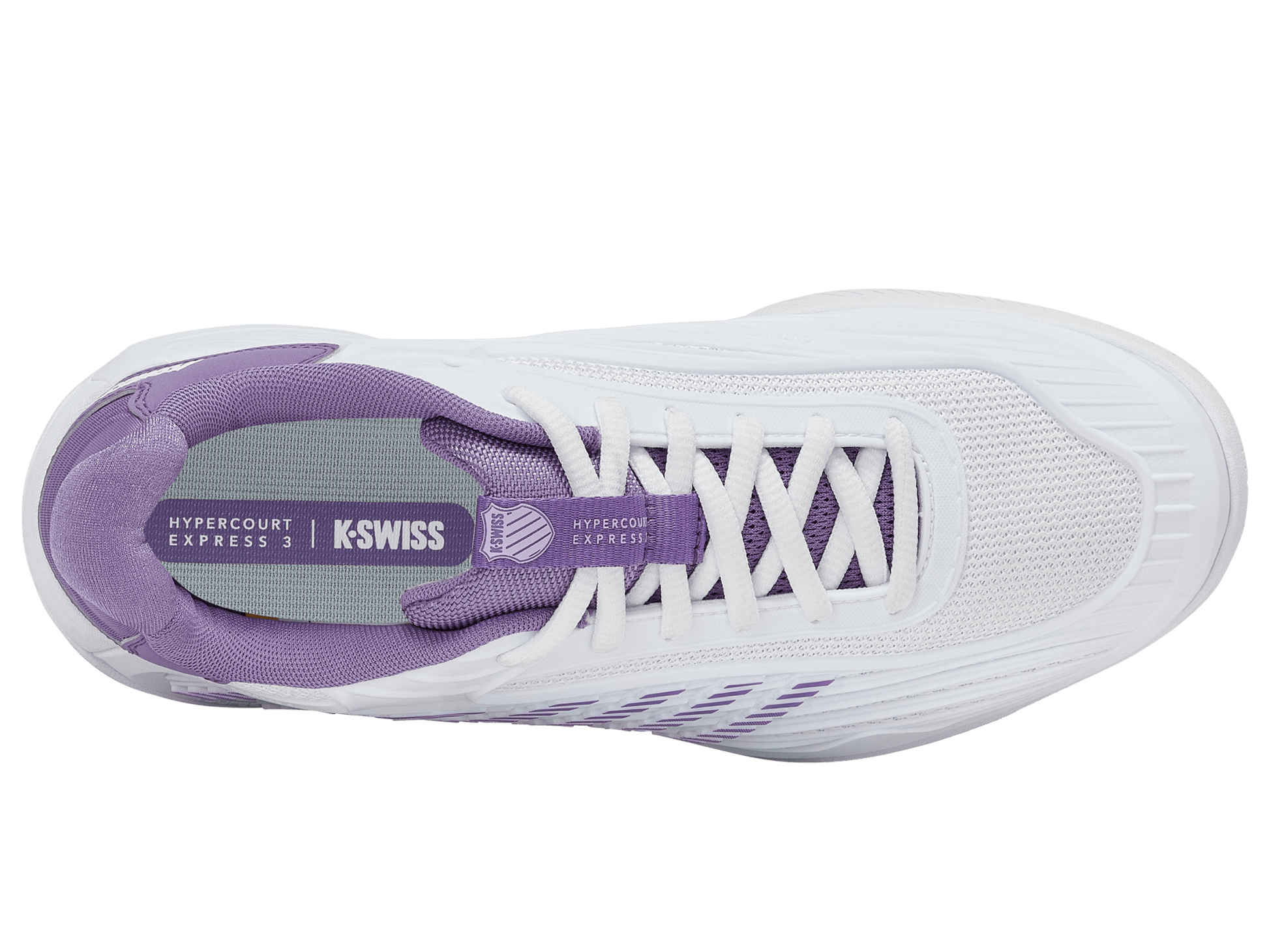 94603 - 160 - M | HYPERCOURT EXPRESS 3 | WHITE/PURPLE HAZE/LUNAR ROCK - K - Swiss US - FOOTWEAR