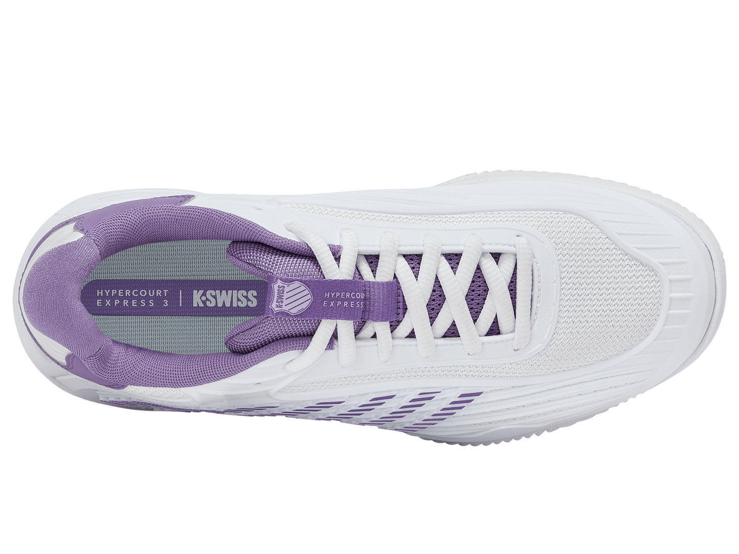 94604 - 149 - M | HYPERCOURT EXPRESS 3 CLAY | WHITE/PURPLE HAZE/LUNAR ROCK - K - Swiss US - FOOTWEAR