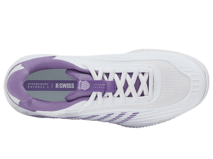 94604 - 149 - M | HYPERCOURT EXPRESS 3 CLAY | WHITE/PURPLE HAZE/LUNAR ROCK - K - Swiss US - FOOTWEAR