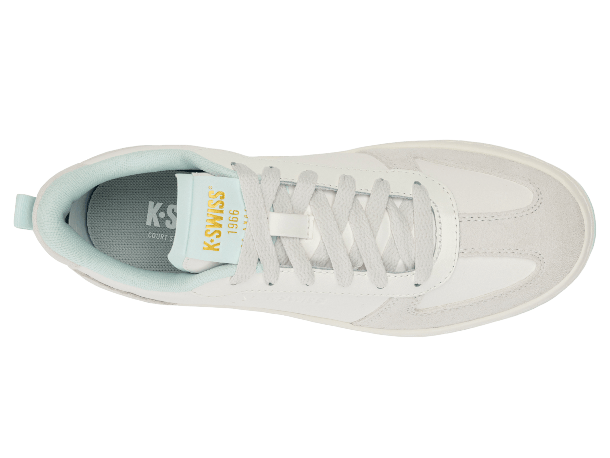 94734 - 051 - M | COURT VARSITY | CLOUD DANCER/SNOW WHITE/MINT JULEP - K - Swiss US - FOOTWEAR