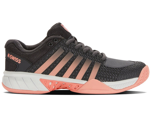 96563 - 036 - M | EXPRESS LIGHT PICKLEBALL | ASPHALT/STEEL GRAY/PEACH - K - Swiss US - FOOTWEAR