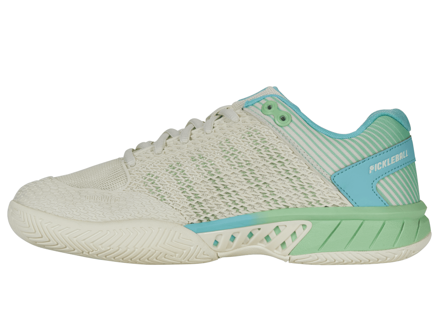 96563 - 258 - M | EXPRESS LIGHT PICKLEBALL | EGRET/PATINA GREEN - K - Swiss US - FOOTWEAR