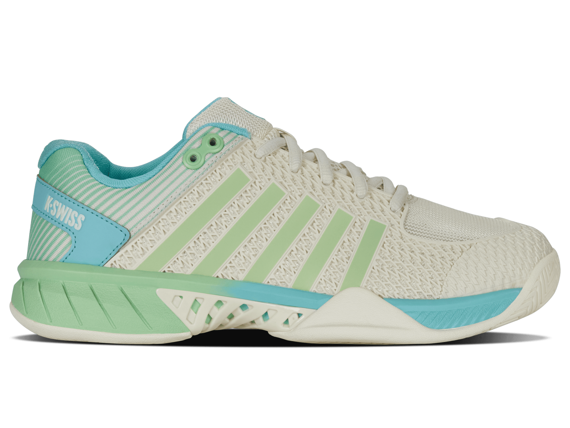 96563 - 258 - M | EXPRESS LIGHT PICKLEBALL | EGRET/PATINA GREEN - K - Swiss US - FOOTWEAR