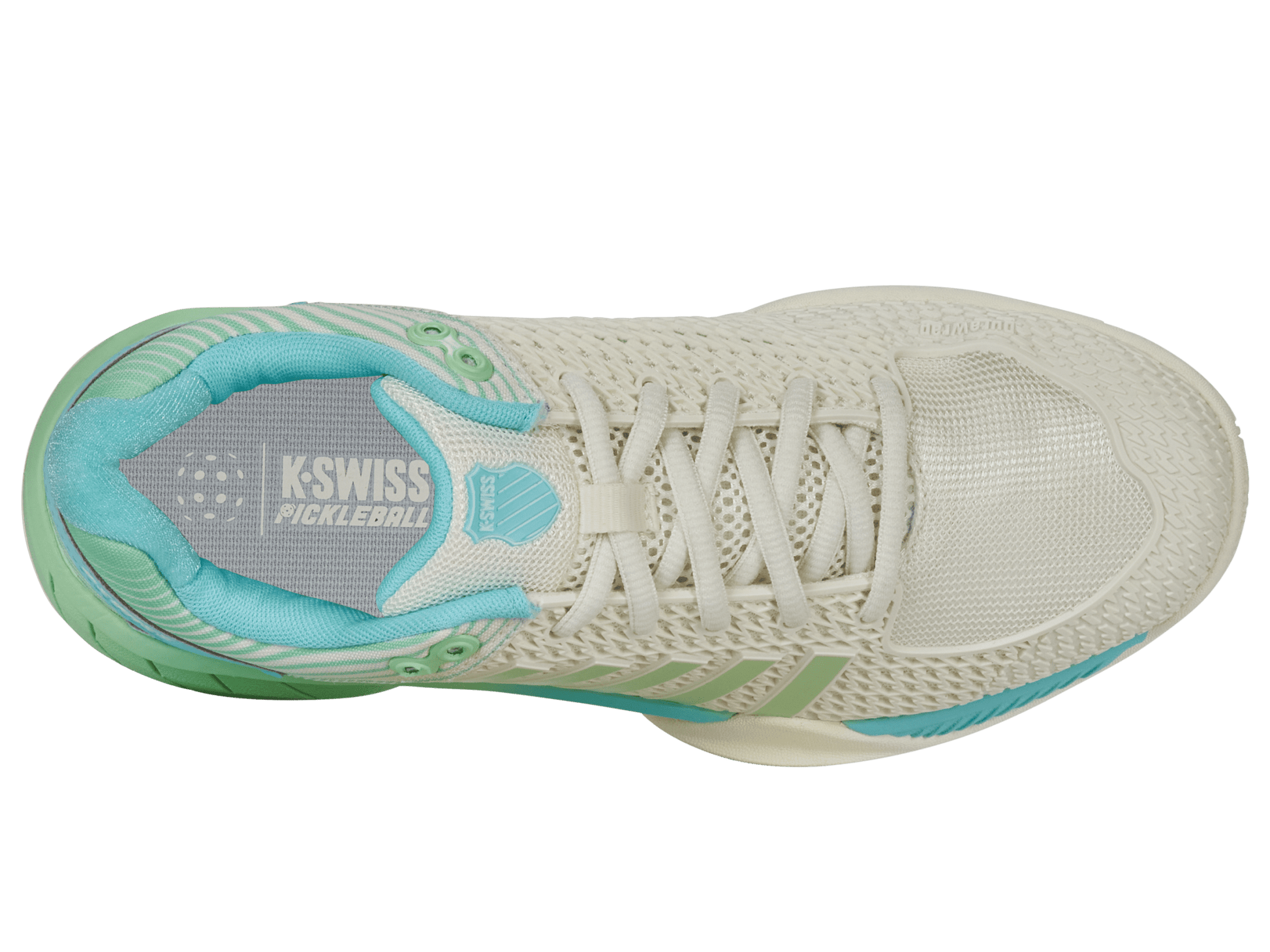 96563 - 258 - M | EXPRESS LIGHT PICKLEBALL | EGRET/PATINA GREEN - K - Swiss US - FOOTWEAR