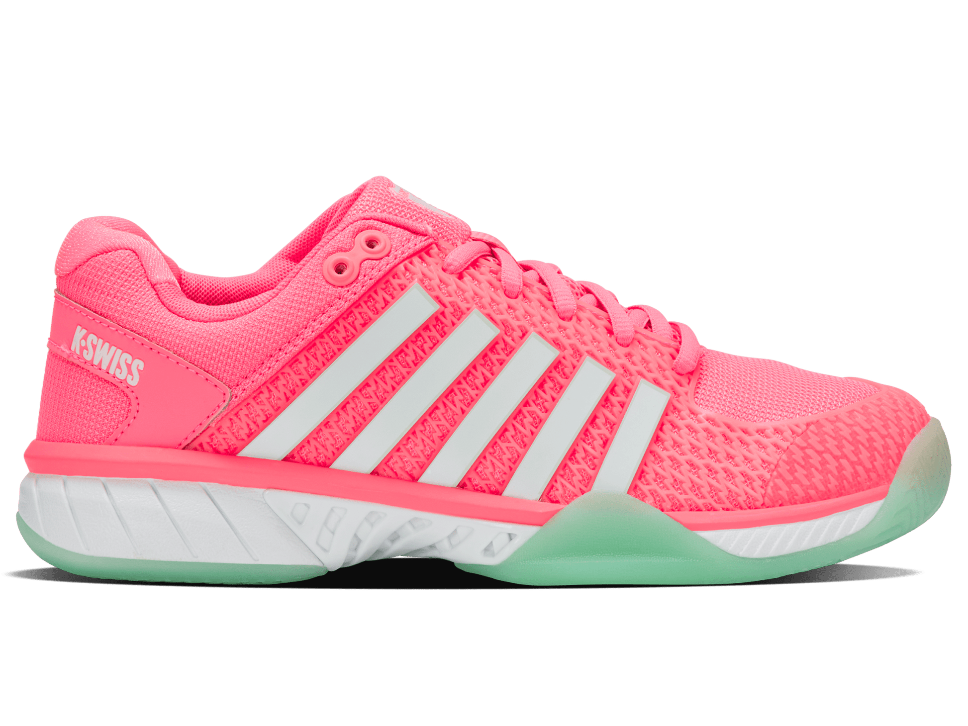 96563 - 649 - M | EXPRESS LIGHT PICKLEBALL | NEON PASTEL PINK/NEON MINT/WHITE - K - Swiss US - FOOTWEAR