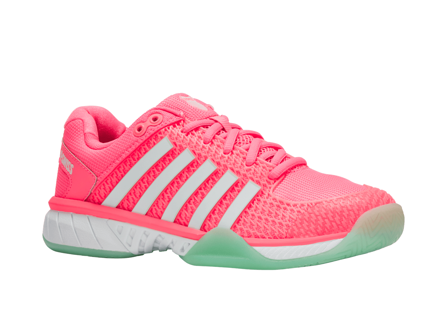 96563 - 649 - M | EXPRESS LIGHT PICKLEBALL | NEON PASTEL PINK/NEON MINT/WHITE - K - Swiss US - FOOTWEAR