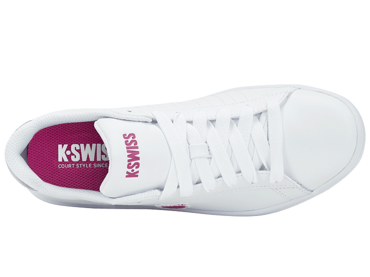 96599-111-M | COURT SHIELD | WHITE/FESTIVAL FUCHSIA/SILVER