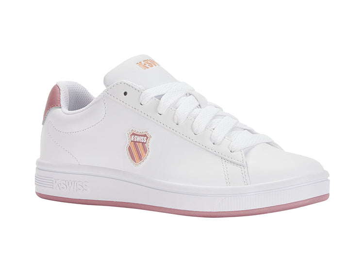 96599-952-M | COURT SHIELD | WHITE/FOXGLOVE/ALMOST APRICOT