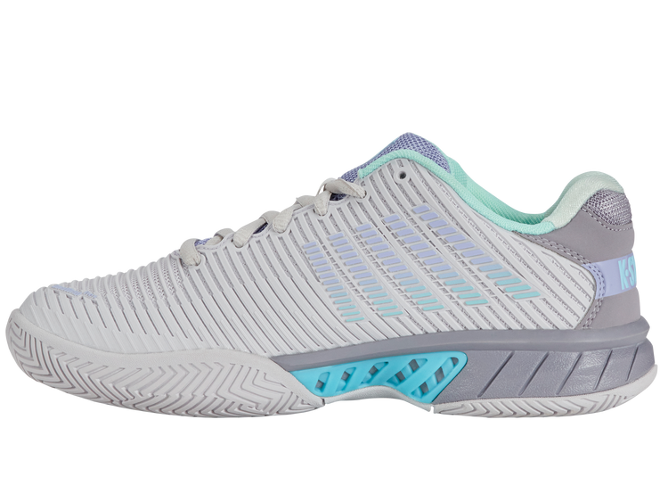 96613-020-M | HYPERCOURT EXPRESS 2 | NIMBUS CLOUD/LILAC GRAY/NEON PURPLE