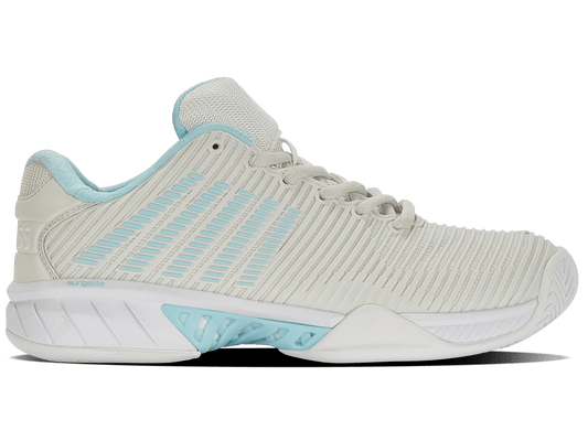 96613 - 089 - M | HYPERCOURT EXPRESS 2 | VAPOROUS GRAY/WHITE/BLUE GLOW - K - Swiss US - FOOTWEAR