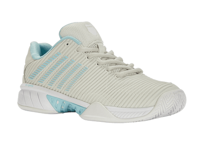 96613 - 089 - M | HYPERCOURT EXPRESS 2 | VAPOROUS GRAY/WHITE/BLUE GLOW - K - Swiss US - FOOTWEAR