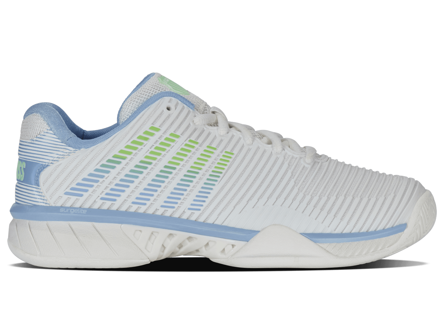 96613-126-M | HYPERCOURT EXPRESS 2 | LUCENT WHITE/DUTCH CANAL/PARADISE GREEN - K-Swiss US - FOOTWEAR