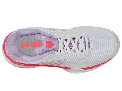 96613 - 182 - M | HYPERCOURT EXPRESS 2 | WHITE/ORCHID PETAL/NEON BLAZE - K - Swiss US - FOOTWEAR