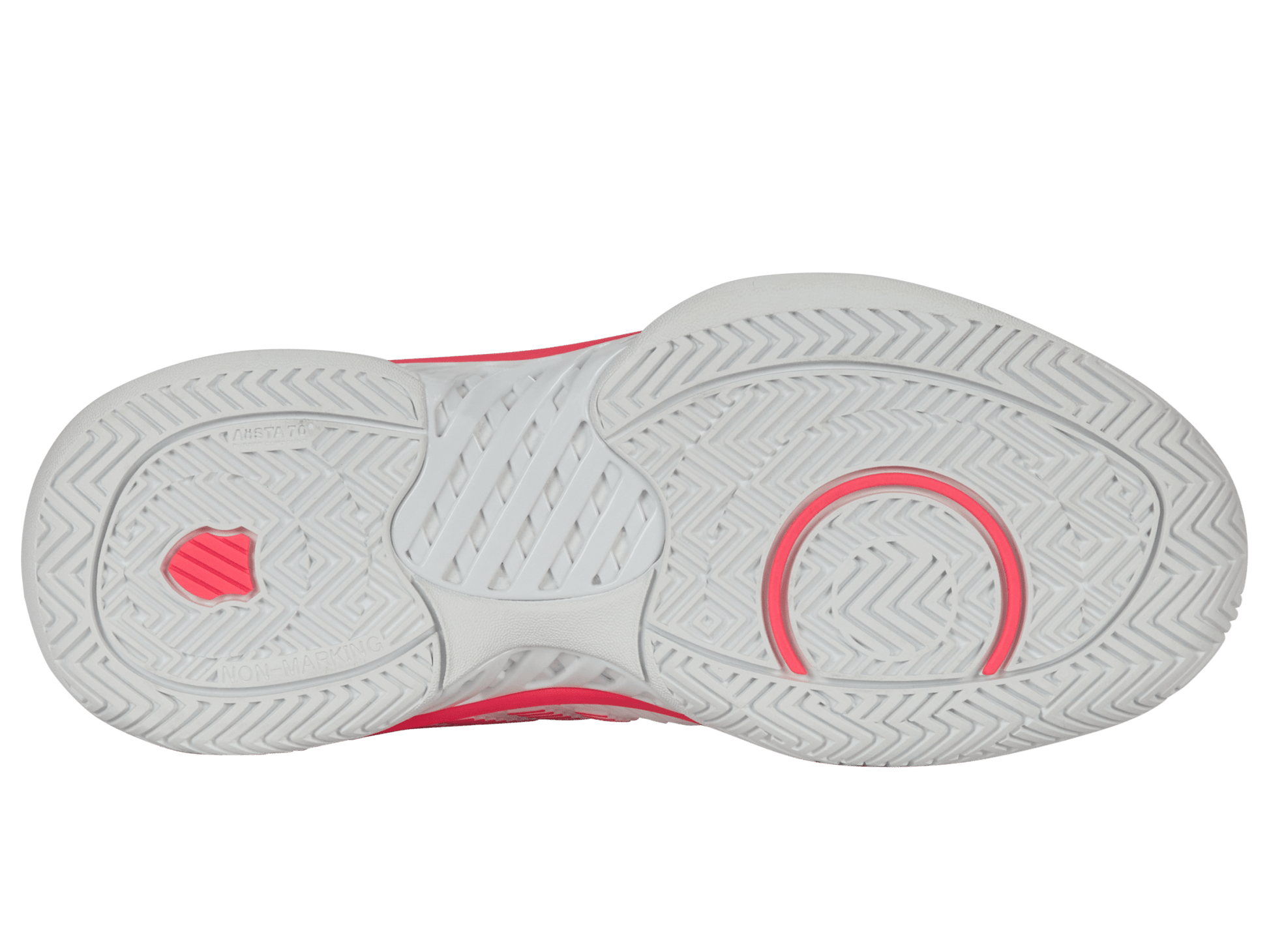 96613 - 182 - M | HYPERCOURT EXPRESS 2 | WHITE/ORCHID PETAL/NEON BLAZE - K - Swiss US - FOOTWEAR