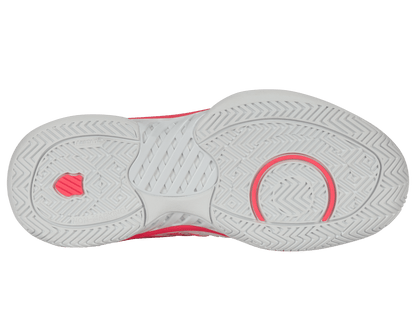 96613 - 182 - M | HYPERCOURT EXPRESS 2 | WHITE/ORCHID PETAL/NEON BLAZE - K - Swiss US - FOOTWEAR